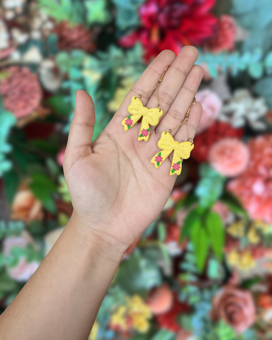 Yellow Bow Dangle