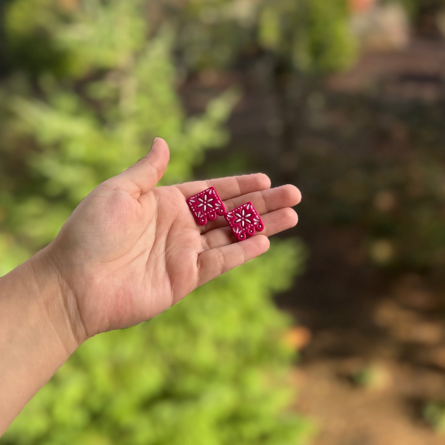 Dia De Los Muertos Hot Pink Papel Picado
