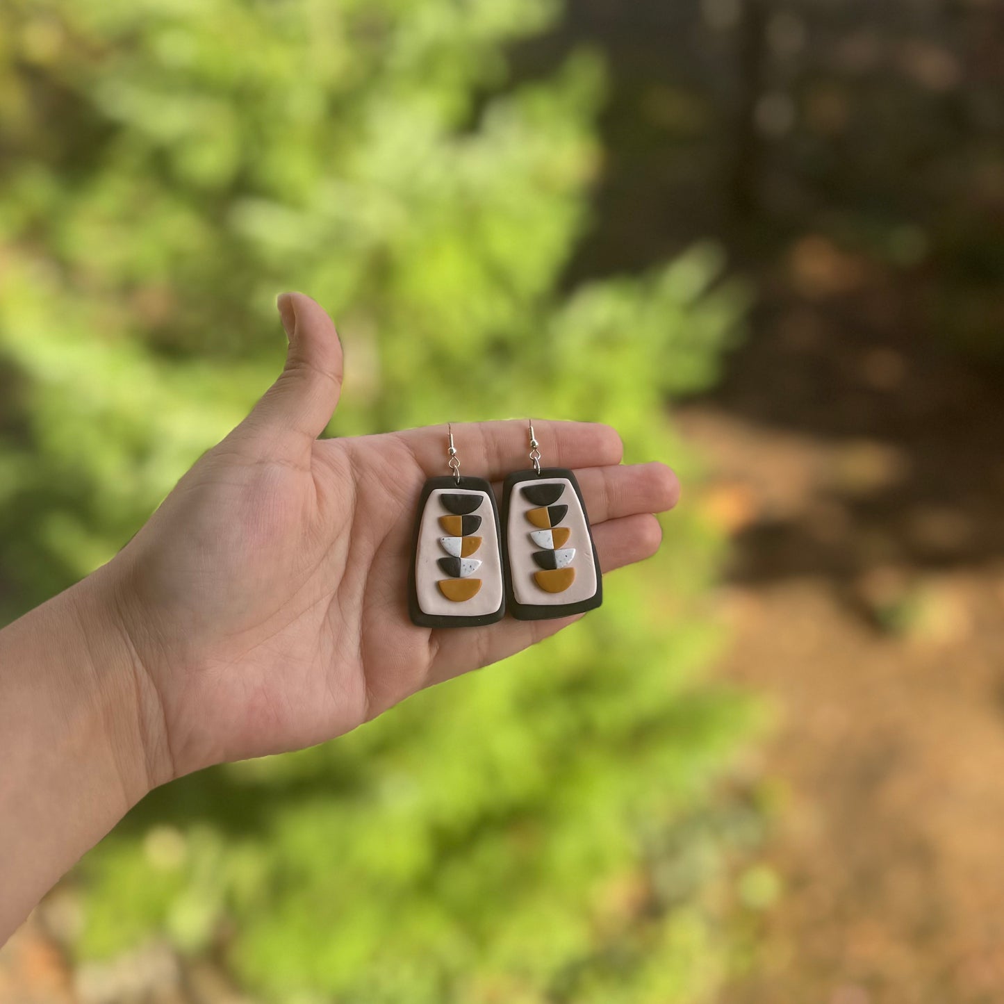 Multicolor Geometric Earrings