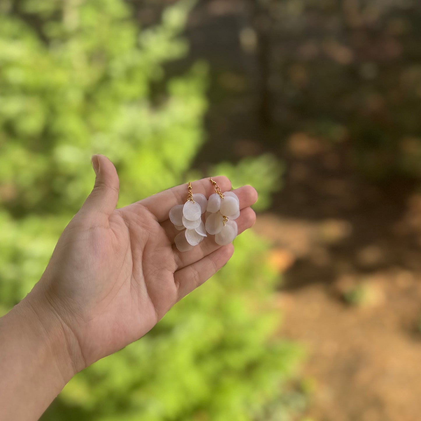 Translucent Petal Earrings