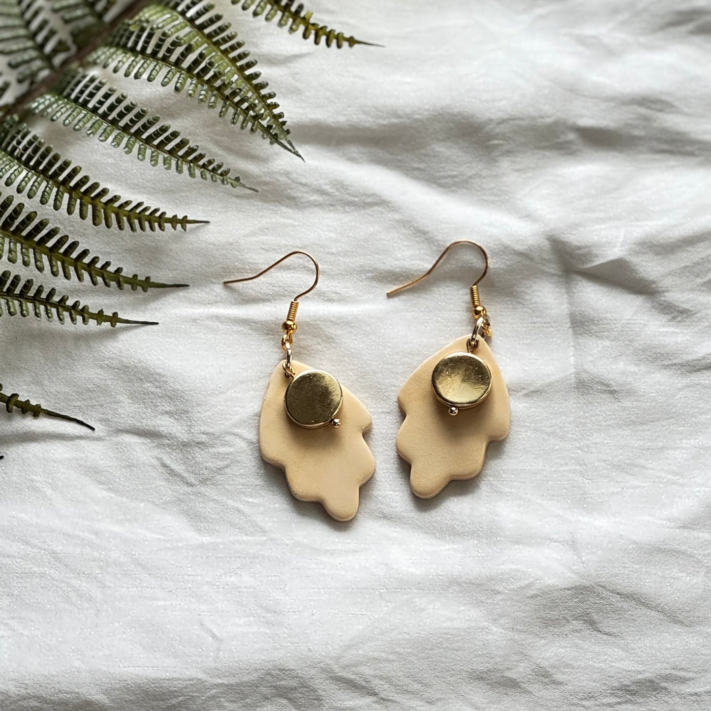 Scallop Petal Dangle Earrings
