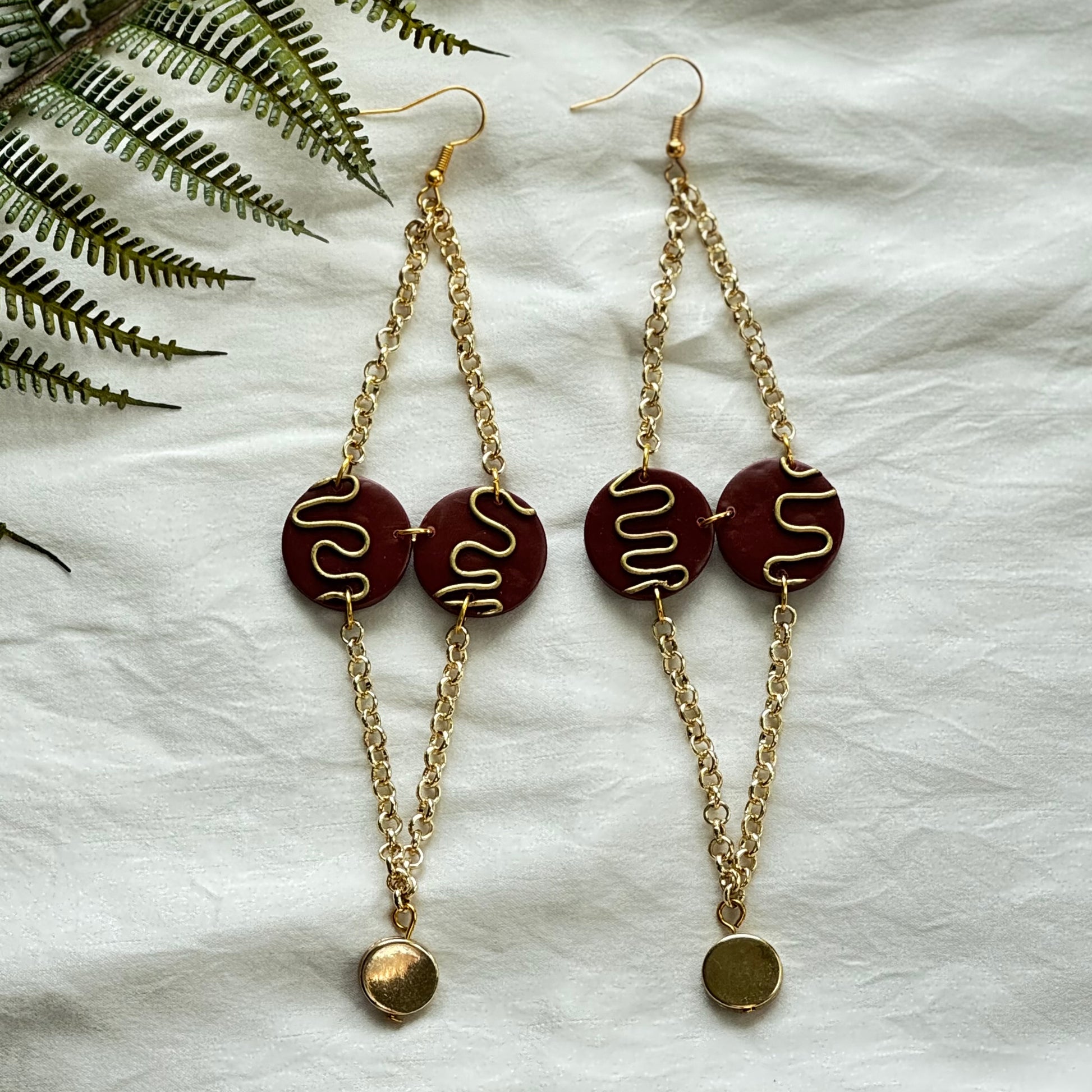Gold Double Circle Earrings