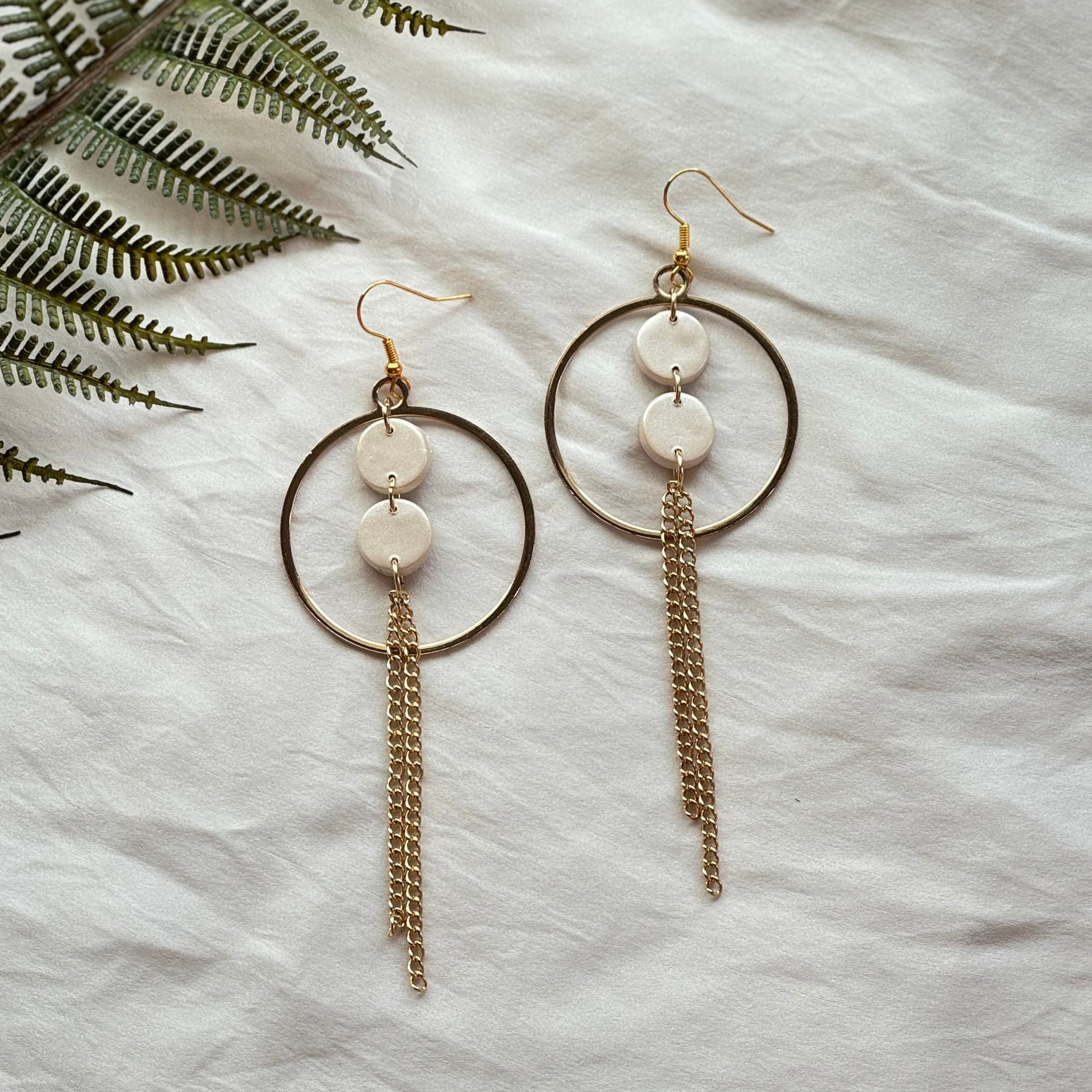 Pearl Hoop Earrings