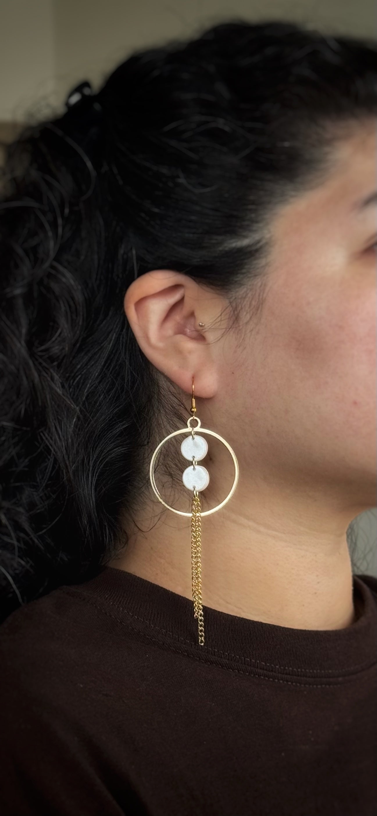 Pearl Hoop Earrings