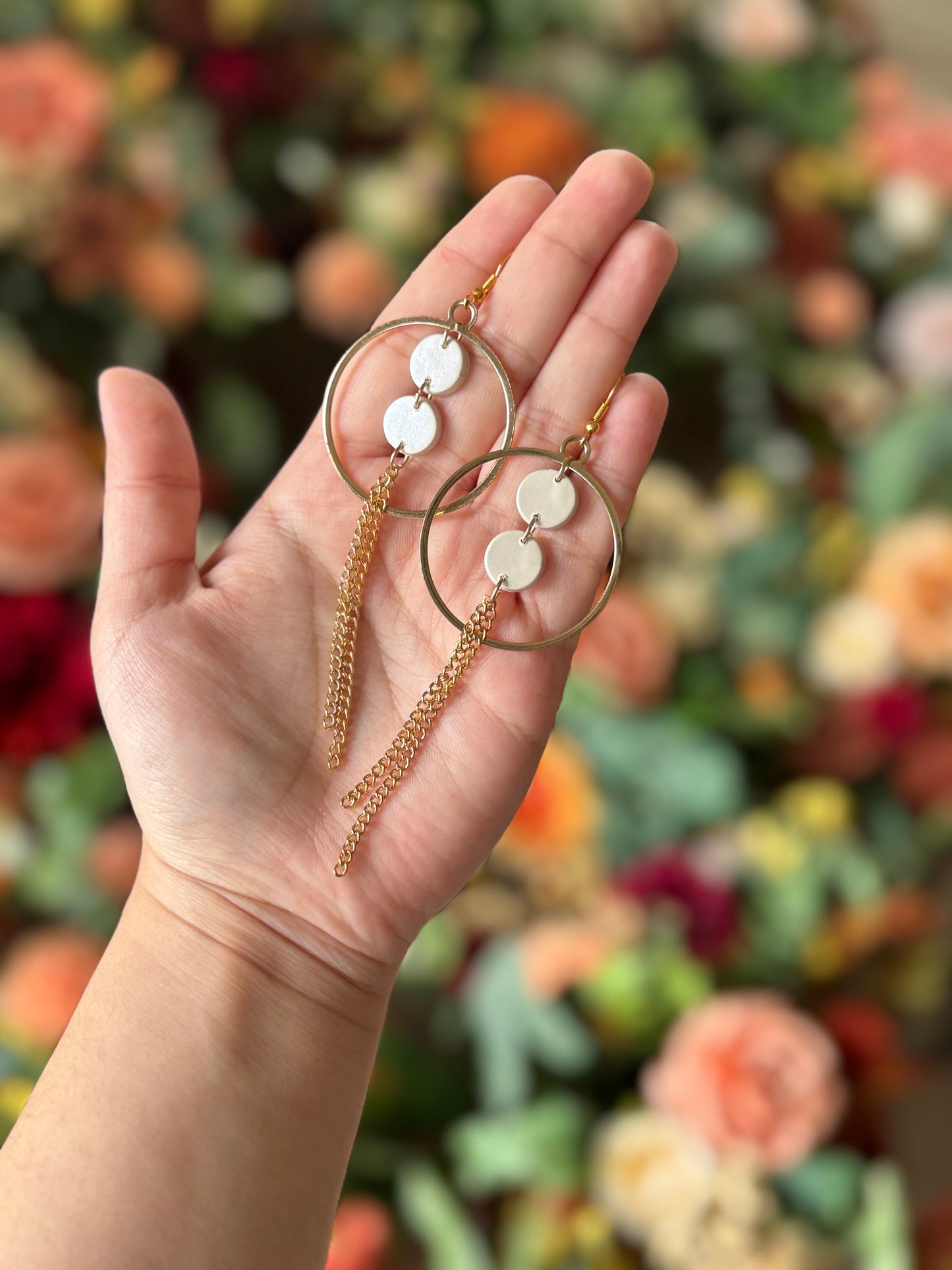 Pearl Hoop Earrings