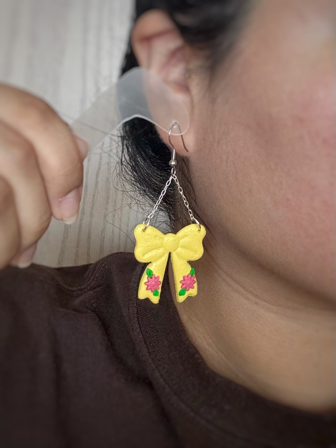 Yellow Bow Dangle